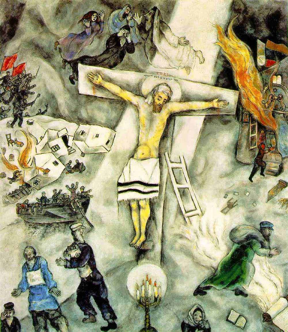 Photo:  Marc Chagall,La crocifissione in bianco (The White Crucifixion), 1938